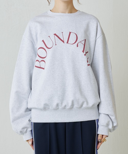 COLLAGE GALLARDAGALANTE(コラージュガリャルダガランテ)の「サークルロゴスウェット(スウェット・レディース・ライトグレー/オレンジ・FREE)」の15枚目の写真