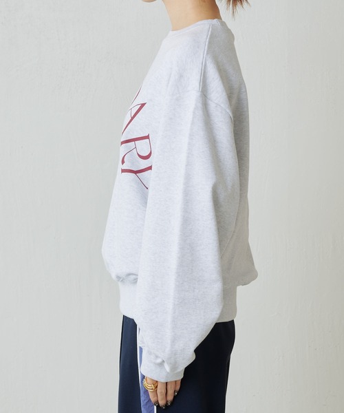 COLLAGE GALLARDAGALANTE(コラージュガリャルダガランテ)の「サークルロゴスウェット(スウェット・レディース・ライトグレー/オレンジ・FREE)」の16枚目の写真