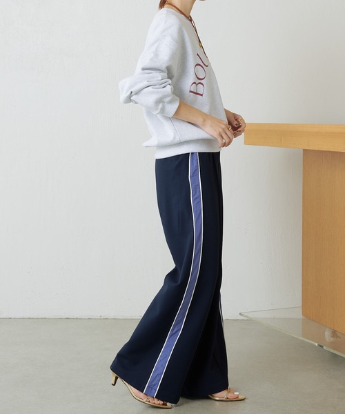 COLLAGE GALLARDAGALANTE(コラージュガリャルダガランテ)の「サークルロゴスウェット(スウェット・レディース・ライトグレー/オレンジ・FREE)」の6枚目の写真