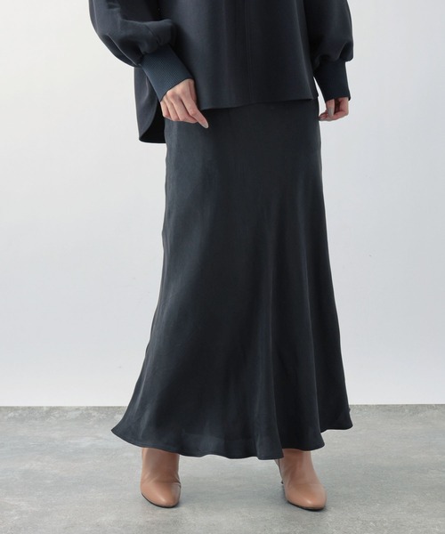 BARNYARDSTORM（バンヤードストーム）の「サテンロングスカート（スカート・レディース・グリーン/ネイビー/ブラック・0/1）」の15枚目の写真