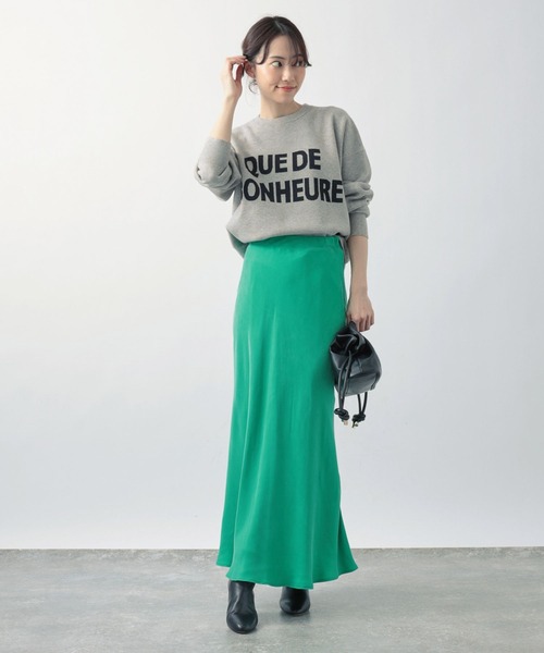 BARNYARDSTORM（バンヤードストーム）の「サテンロングスカート（スカート・レディース・グリーン/ネイビー/ブラック・0/1）」の17枚目の写真