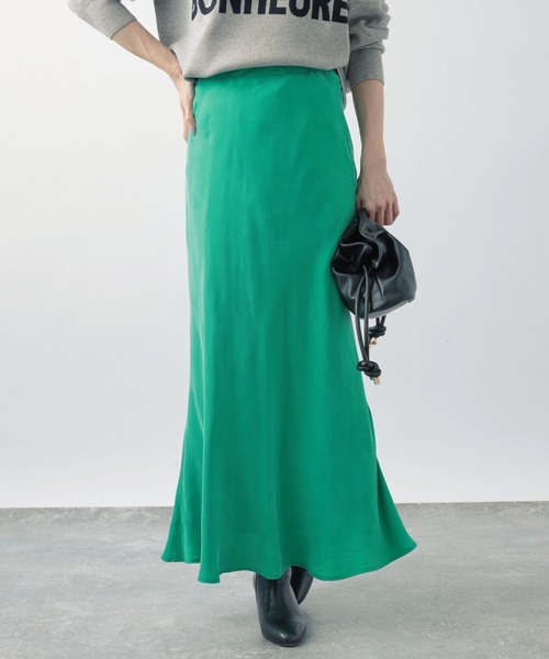 BARNYARDSTORM（バンヤードストーム）の「サテンロングスカート（スカート・レディース・グリーン/ネイビー/ブラック・0/1）」の19枚目の写真