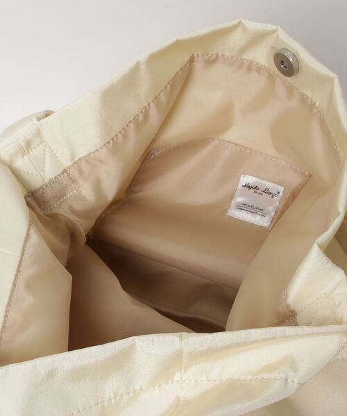 Legato Largo(レガートラルゴ)の「Legato Largo ドロストバッグ A4ショルダーバッグ(ショルダーバッグ・レディース・ブラック/グレー/アイボリー・FREE)」の6枚目の写真