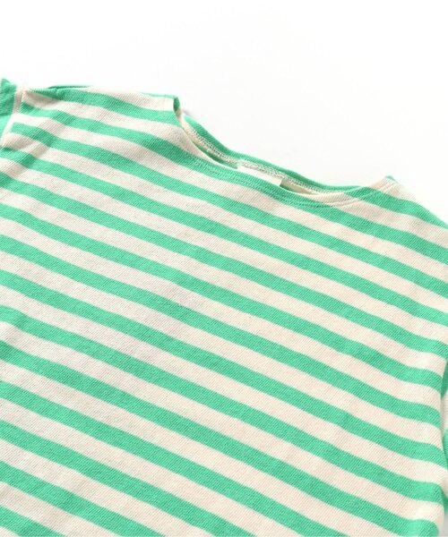 BREEZE（ブリーズ）の「【リンク】カラフルボーダーロンT_一部WEB限定サイズ（Tシャツ/カットソー・キッズ・ネイビー/レインボー/グリーン/イエロー・90/100/110/120/80/130/140/150）」の10枚目の写真