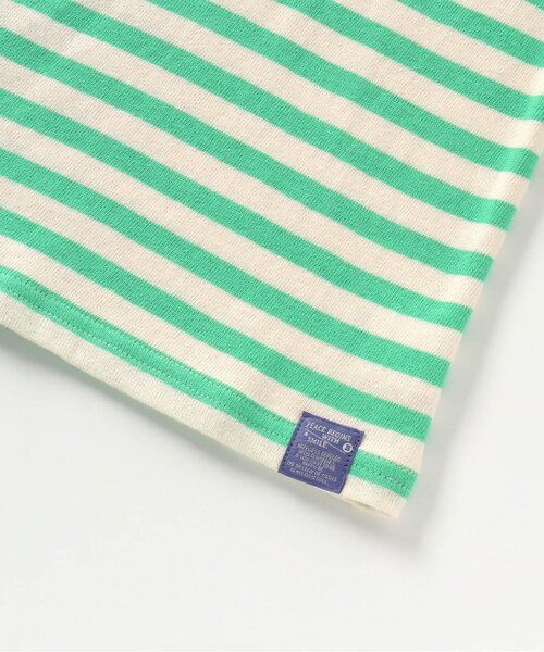 BREEZE（ブリーズ）の「【リンク】カラフルボーダーロンT_一部WEB限定サイズ（Tシャツ/カットソー・キッズ・ネイビー/レインボー/グリーン/イエロー・90/100/110/120/80/130/140/150）」の12枚目の写真