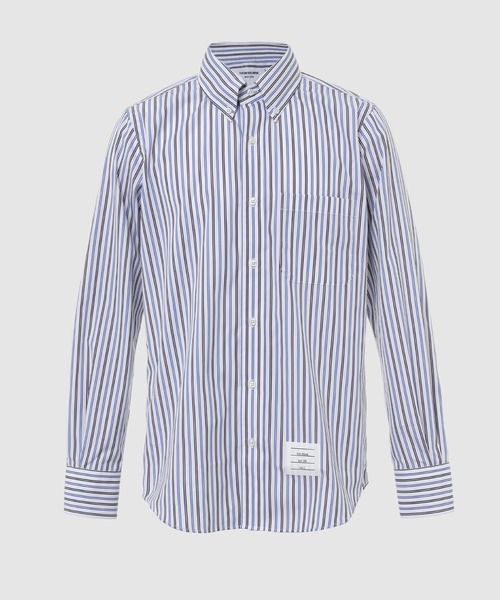 THOM BROWNE(トムブラウン)の「STRAIGHT FIT BUTTON DOWN PC L/S SHIRT IN TRICOLOR STRIPE POPLIN(シャツ/ブラウス・メンズ・その他・1/2)」の1枚目の写真