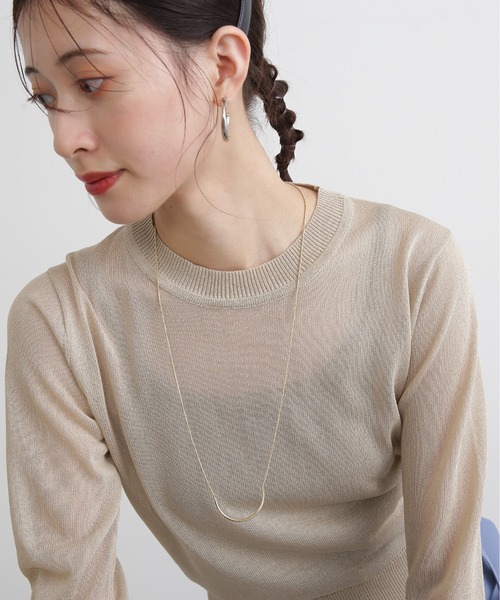 N.(N. Natural Beauty Basic)(エヌエヌナチュラルビューティーベーシック)の「◆アジャストロングネックレス(ネックレス・レディース・ゴールド/シルバー・フリ-/FREE)」の1枚目の写真