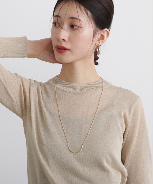 N.(N. Natural Beauty Basic)(エヌエヌナチュラルビューティーベーシック)の「◆アジャストロングネックレス(ネックレス・レディース・ゴールド/シルバー・フリ-/FREE)」の4枚目の写真