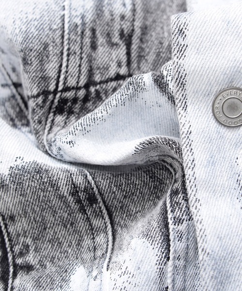 【セール】スプレー風ペイント オーバーサイズ デニムジャケット（デニムジャケット）｜Revo.（レボ）