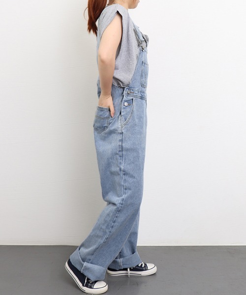 Miniministore(ミニミニストア)の「サロペット レディース デニムパンツ(サロペット/オーバーオール・レディース・サックスブルー・S/M/L)」の16枚目の写真
