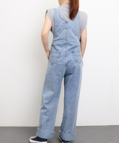 Miniministore(ミニミニストア)の「サロペット レディース デニムパンツ(サロペット/オーバーオール・レディース・サックスブルー・S/M/L)」の17枚目の写真
