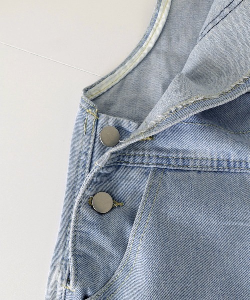 Miniministore(ミニミニストア)の「サロペット レディース デニムパンツ(サロペット/オーバーオール・レディース・サックスブルー・S/M/L)」の21枚目の写真
