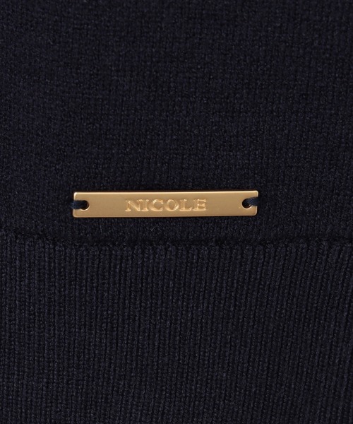 NICOLE white（ニコルホワイト）の「Ｗジャカードニットブルゾン（その他トップス・レディース・その他1/その他2/その他3/サックスブルー・FREE）」の13枚目の写真