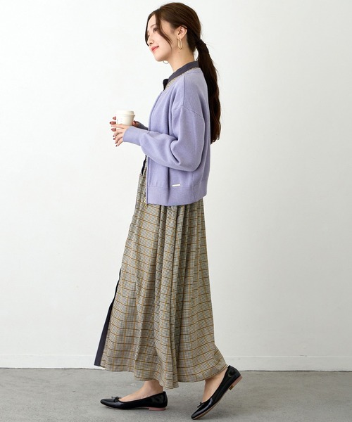 NICOLE white（ニコルホワイト）の「Ｗジャカードニットブルゾン（その他トップス・レディース・その他1/その他2/その他3/サックスブルー・FREE）」の18枚目の写真