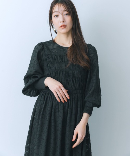 ウエストシャーリングデニムワンピース | Chez toi(シェトワ