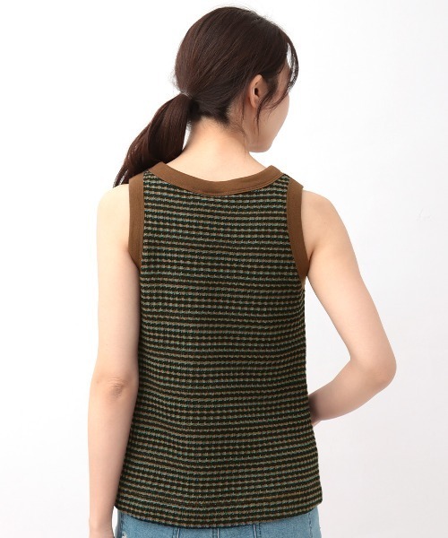 チチカカ（チチカカ）の「パッド付き編み柄タンクトップ（タンクトップ・レディース・ブラウン/ホワイト・LARGE/MEDIUM）」の15枚目の写真