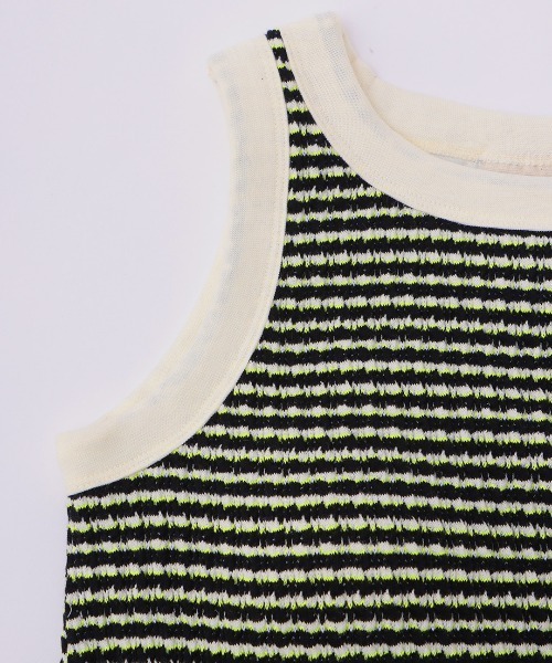 チチカカ（チチカカ）の「パッド付き編み柄タンクトップ（タンクトップ・レディース・ブラウン/ホワイト・LARGE/MEDIUM）」の5枚目の写真