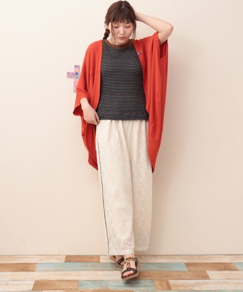 チチカカ（チチカカ）の「パッド付き編み柄タンクトップ（タンクトップ・レディース・ブラウン/ホワイト・LARGE/MEDIUM）」の11枚目の写真