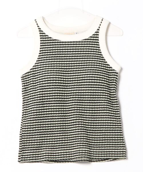 チチカカ（チチカカ）の「パッド付き編み柄タンクトップ（タンクトップ・レディース・ブラウン/ホワイト・LARGE/MEDIUM）」の3枚目の写真