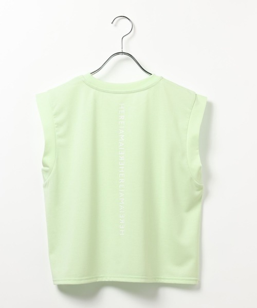 HEREIAM（ヘレイアム）の「【HEREIAM】吸水速乾／ミラーロゴショートプルオーバー（Tシャツ/カットソー・レディース・ホワイト×ゴールド/ブラック×シルバー/ブラック/ホワイト/ライム・SMALL/MEDIUM）」の18枚目の写真