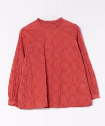 60ローン　リンクルワッシャーレースブラウス