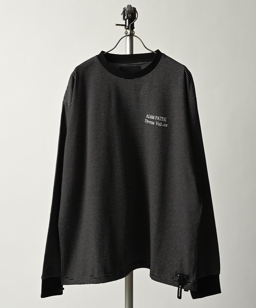 ADAM PATEK(アダムパテック)の「【ADAMPATEK/アダムパテック】thin stripes long sleeve/ボーダーロングスリーブTシャツ(Tシャツ/カットソー・レディース・グレー系その他2/ブルー系その他/ブラック系その他・2/1)」の2枚目の写真