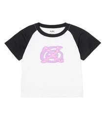 X-girl | WHIRLPOOL S/S RAGLAN SLEEVE BABY TEE(Tシャツ/カットソー)
