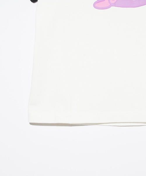 X-girl（エックスガール）の「WHIRLPOOL S/S RAGLAN SLEEVE BABY TEE（Tシャツ/カットソー・レディース・ブラック/ホワイト・S/M）」の8枚目の写真