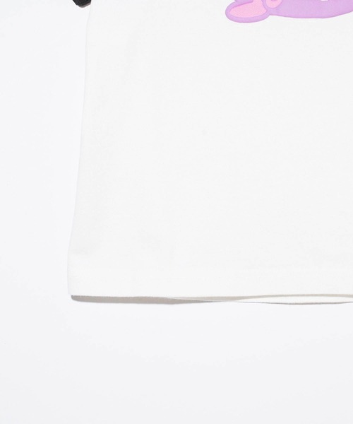 X-girl（エックスガール）の「WHIRLPOOL S/S RAGLAN SLEEVE BABY TEE（Tシャツ/カットソー・レディース・ブラック/ホワイト・S/M）」の14枚目の写真