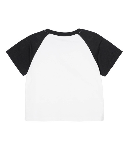 X-girl（エックスガール）の「WHIRLPOOL S/S RAGLAN SLEEVE BABY TEE（Tシャツ/カットソー・レディース・ブラック/ホワイト・S/M）」の9枚目の写真