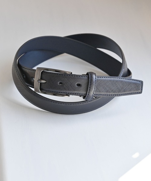 An+u（アンユー）の「サフィアーノレザーベルト（ベルト・メンズ・ブラック/グレー/ネイビー/ブラウン・FREE）」の4枚目の写真
