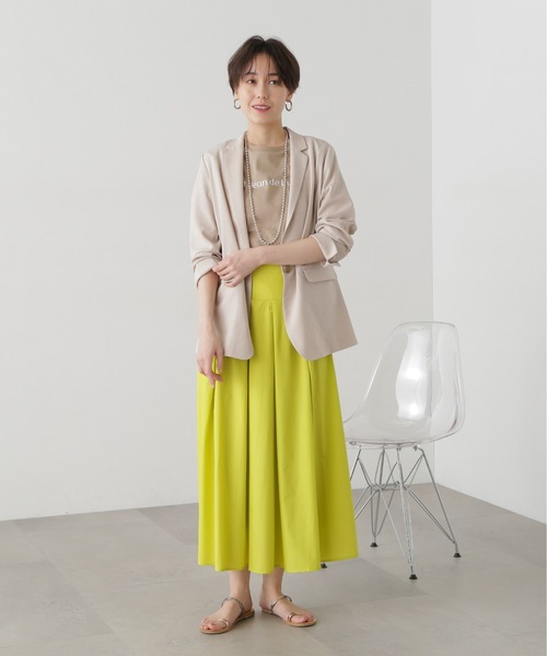 N.(N. Natural Beauty Basic)(エヌエヌナチュラルビューティーベーシック)の「◆タンブラーオックスジャケット(テーラードジャケット・レディース・ベージュ/スミクロ・MEDIUM)」の10枚目の写真