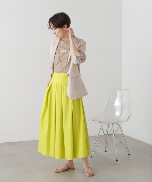 N.(N. Natural Beauty Basic)(エヌエヌナチュラルビューティーベーシック)の「◆タンブラーオックスジャケット(テーラードジャケット・レディース・ベージュ/スミクロ・MEDIUM)」の11枚目の写真