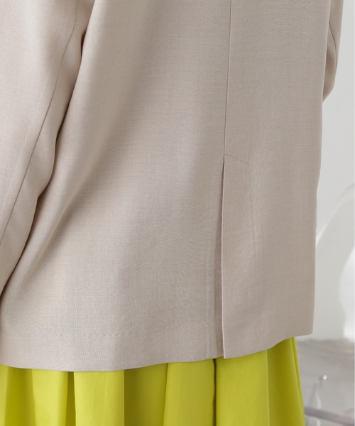 N.(N. Natural Beauty Basic)(エヌエヌナチュラルビューティーベーシック)の「◆タンブラーオックスジャケット(テーラードジャケット・レディース・ベージュ/スミクロ・MEDIUM)」の21枚目の写真