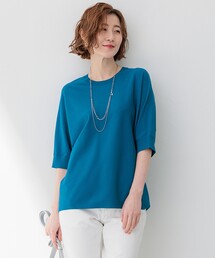 【洗える】レーヨンポリエステルストレッチ ドルマン ニット