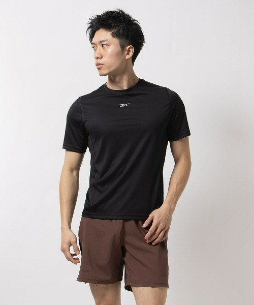 Reebok(リーボック)の「ランニング スピートウィック Tシャツ / RUNNING SS SPEEDWICK TEE(Tシャツ/カットソー・メンズ・ブラック/ライトブルー・LARGE/MEDIUM/SMALL/XX-LARGE/X-LARGE)」の2枚目の写真