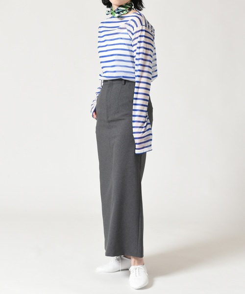 ORCIVAL シースルー ボートネック長袖カットソー ORCIVAL（オーシバル）の「ORCIVAL | シースルー ボートネック