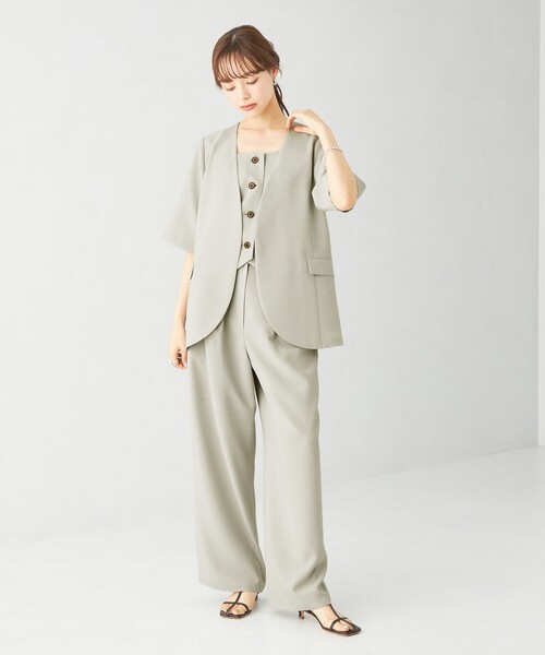 【新品未使用】EMMEL REFINES ノーカラー ジャケット　ダークグレー EMMEL REFINES ジャケット ノーカラージャケット 「EMMEL