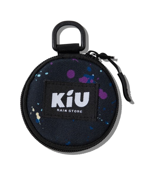 KiU(キウ)の「ラウンド ケース ポーチ(ポーチ・レディース・ブラック系その他/ホワイト×ブルー/レッド系その他/ベージュ系その他・FREE)」の2枚目の写真