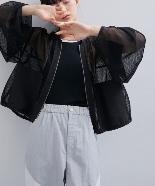 アダムエロペ　【定番・追加】メッシュカーディガン ADAM ET ROPE'（アダムエロペ）の「【定番・追加】メッシュ