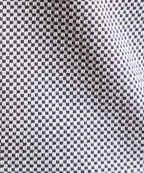 HIDEAWAYS NICOLE（ハイダウェイニコル）の「サッカーチェックショートレギュラーカラー半袖シャツ（シャツ/ブラウス・メンズ・ホワイト/ブラック×ホワイト/ホワイト×ネイビー/ブラック×グレー/ネイビー×ホワイト・LARGE/X-LARGE/XX-LARGE/MEDIUM）」の10枚目の写真