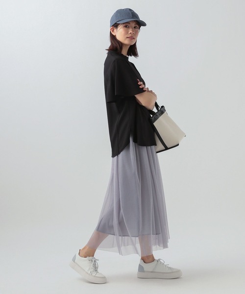 Elura（エルーラ）の「サラサラサマー袖フリルブラウス（シャツ/ブラウス・レディース・ホワイト/ダークネイビー/ブラック/ブラック系その他・MEDIUM/LARGE）」の11枚目の写真