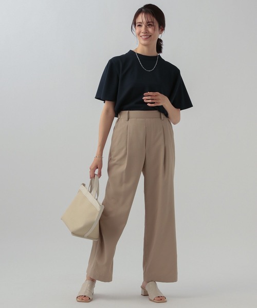 Elura（エルーラ）の「サラサラサマー袖フリルブラウス（シャツ/ブラウス・レディース・ホワイト/ダークネイビー/ブラック/ブラック系その他・MEDIUM/LARGE）」の20枚目の写真