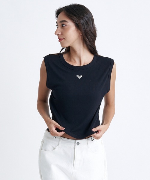 ROXY(ロキシー)の「OCEANO S/L TEE/ロキシーノースリーブ2WAYワンポイントロゴドローコード付きTシャツ(Tシャツ/カットソー・レディース・マルチ/ブラック/ホワイト・LARGE/MEDIUM/SMALL)」の6枚目の写真