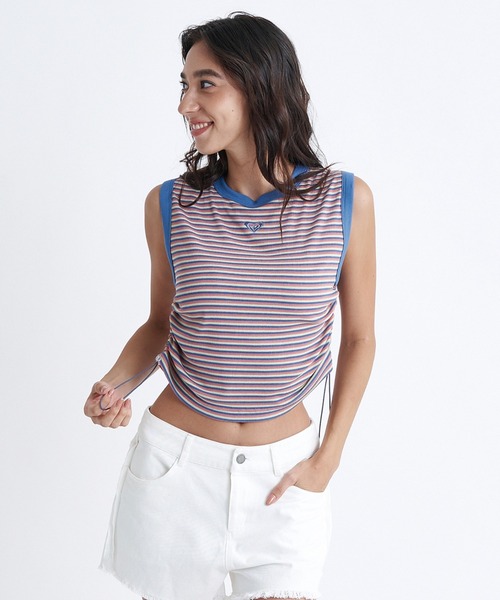 ROXY(ロキシー)の「OCEANO S/L TEE/ロキシーノースリーブ2WAYワンポイントロゴドローコード付きTシャツ(Tシャツ/カットソー・レディース・マルチ/ブラック/ホワイト・LARGE/MEDIUM/SMALL)」の12枚目の写真
