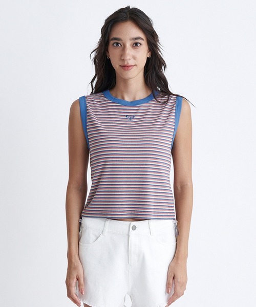ROXY(ロキシー)の「OCEANO S/L TEE/ロキシーノースリーブ2WAYワンポイントロゴドローコード付きTシャツ(Tシャツ/カットソー・レディース・マルチ/ブラック/ホワイト・LARGE/MEDIUM/SMALL)」の18枚目の写真