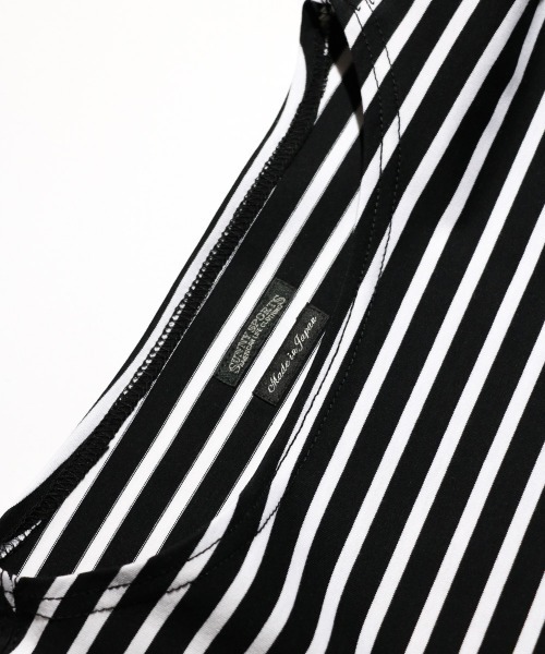 SUNNY  SPORTS（サニースポーツ）の「SUNNY SPORTS / サニースポーツ BORDER BASQUE SS TEE ボーダーバスク TEE（Tシャツ/カットソー・メンズ・ブラック/ブラック系その他/ブルー系その他/ネイビー・X-SMALL/MEDIUM/LARGE）」の17枚目の写真