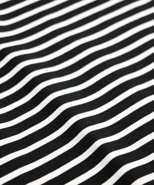 SUNNY  SPORTS（サニースポーツ）の「SUNNY SPORTS / サニースポーツ BORDER BASQUE SS TEE ボーダーバスク TEE（Tシャツ/カットソー・メンズ・ブラック/ブラック系その他/ブルー系その他/ネイビー・X-SMALL/MEDIUM/LARGE）」の19枚目の写真