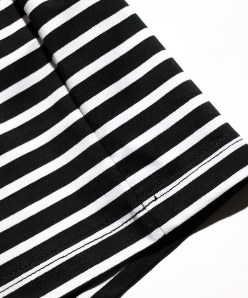 SUNNY  SPORTS（サニースポーツ）の「SUNNY SPORTS / サニースポーツ BORDER BASQUE SS TEE ボーダーバスク TEE（Tシャツ/カットソー・メンズ・ブラック/ブラック系その他/ブルー系その他/ネイビー・X-SMALL/MEDIUM/LARGE）」の20枚目の写真