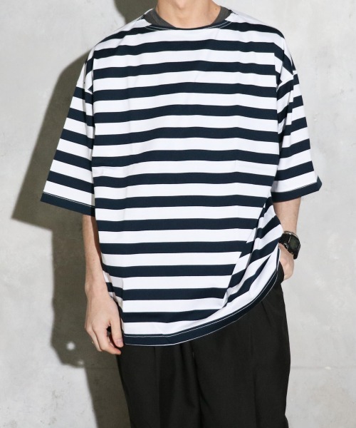 ennoy L/S BORDER T-SHIRTS(BLACK×WHITE) ENNOY エンノイ L/S Border T